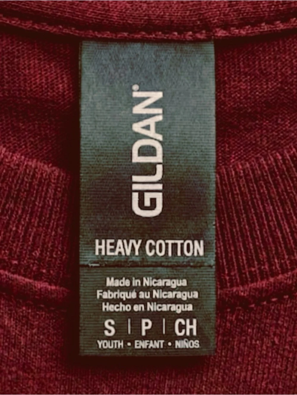 Gildan Maroon Short-Sleeve Graphic Tee with Print
